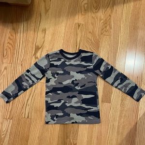 Boys crewcuts blue camo long sleeve T-shirt